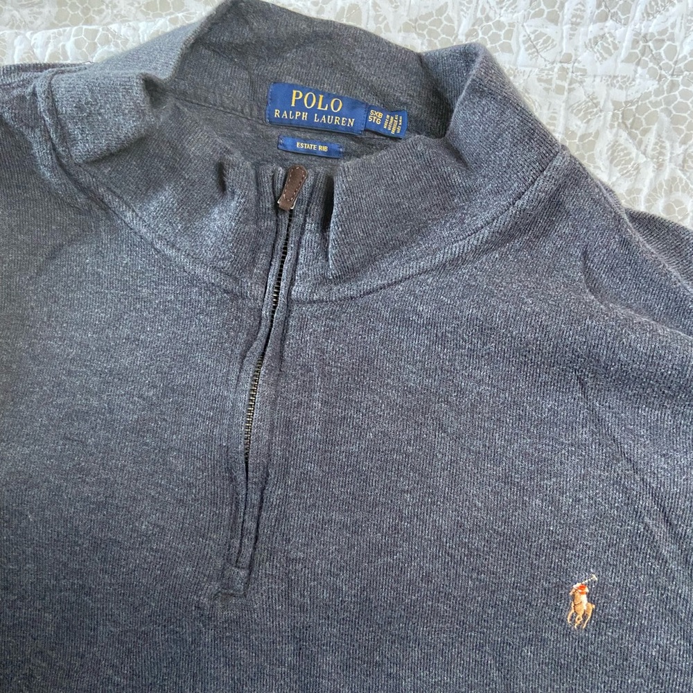 BIG AND TALL 5XLT Polo Ralph Lauren Quarterzip sweater